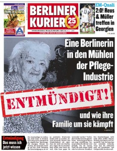 Entmuendigt - Berliner Kurier Titelblatt gross
